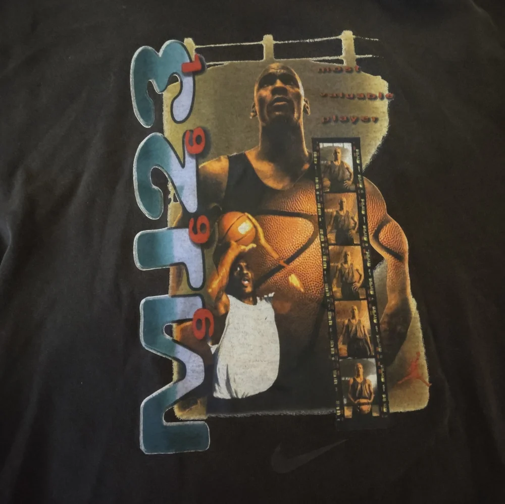 Nike Jordan T Shirt Men XL Grey Short Sleeve Flight Casual Crew MVP Vintage 1996